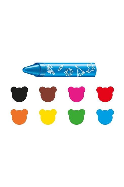 Carioca Jumbo Bebek Elleri Kirletmeyen Pastel Boya Kalemi 8'Li