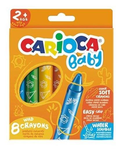 Carioca Jumbo Bebek Elleri Kirletmeyen Pastel Boya Kalemi 8'Li