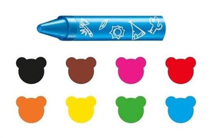 Carioca Jumbo Bebek Elleri Kirletmeyen Pastel Boya Kalemi 8'Li