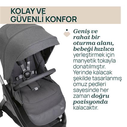 Chicco Bellagio Bebek Arabası Black Satin