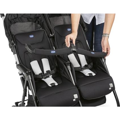 Chicco Ohlala Twin İkiz Bebek Arabası Black Nigth