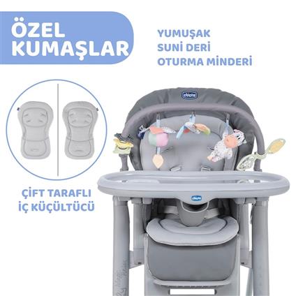 Chicco Polly Magic Relax Mama Sandalyesi Grey Melange