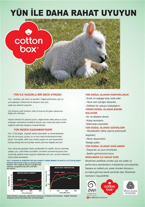 Cotton Box Bebek Yün Yastık 35X45