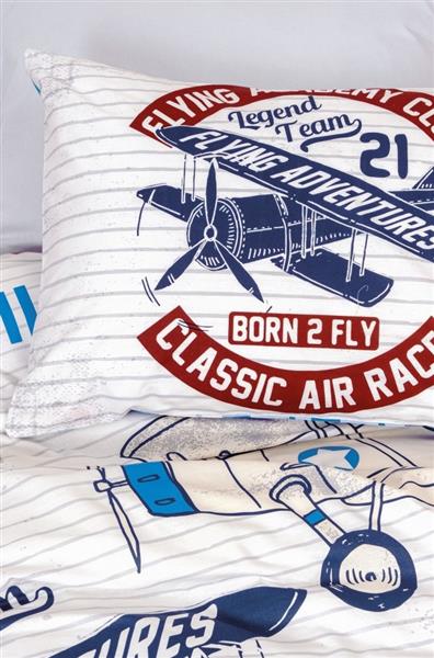 Cotton Box Junior Nevresim Takımı Tek Kişilik Flying Gri