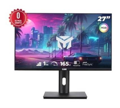 27 Cube PA-27V165F VA 1MS 165HZ 2Xhdmı 2Xdp 2K Qhd 2560X1440 Freesync Yukseklık Ayarı Vesa Pıvot Rgb Sıyah Sıfır Olu Pıx