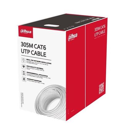 Dahua DH-Pfm920ı-6UN-C U/Utp 305 Metre 23Awg %100 Bakır Beyaz Renk Cat6 Kablo