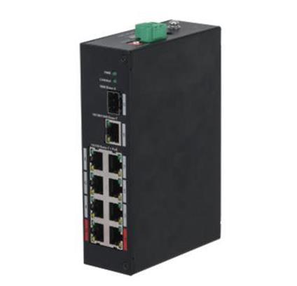 Dahua Pfs3110-8ET-96-V2 8 Port 10/100 + 1Xgb RJ45/Sfp 96W Poe Endustrıyel Swıtch
