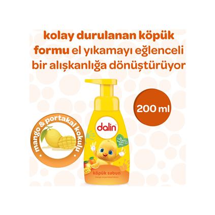 Dalin Köpük Sabun Mango Ve Portakal Kokulu 200 Ml