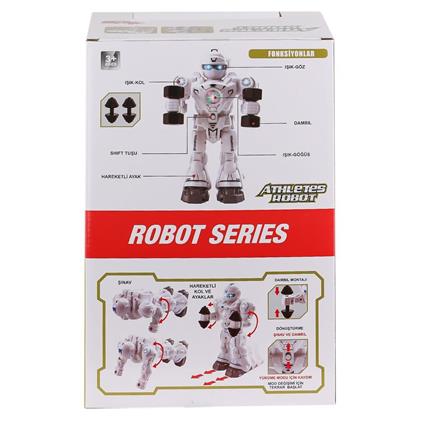DF-6026 Işıklı Ve Müzikli Hareketli Atletik Sporcu Robot -Vardem Oyuncak