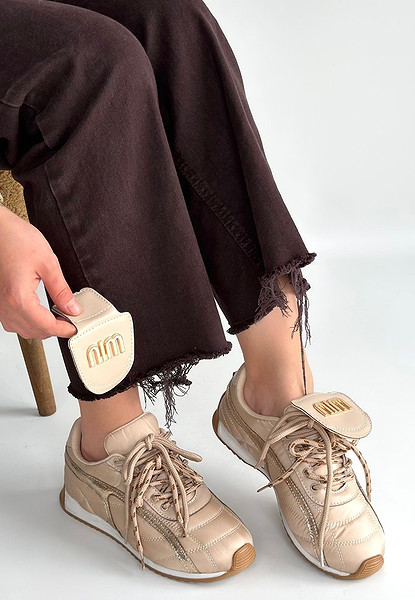 Dissa Bej Cilt Bağcıklı Paraşüt Detaylı Spor Ayakkabı