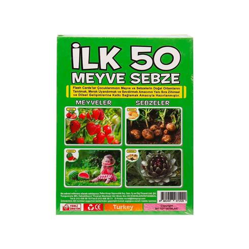 1420 F.Cards İlk 50 Meyve Sebze