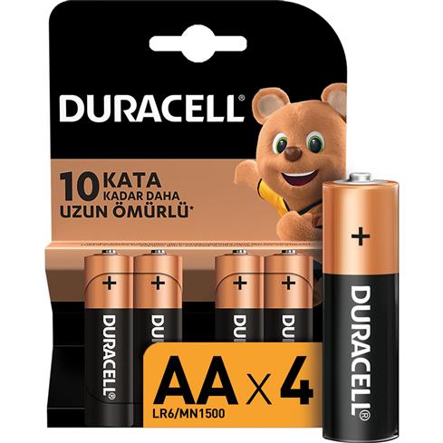 Duracell 4'Lü AA Kalem Pil