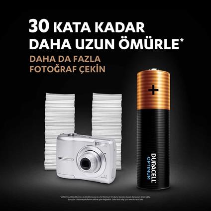Duracell 4'Lü Optimum AA Kalem Pil