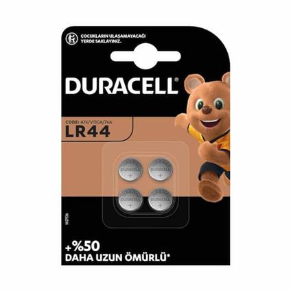 Duracell Özel Alkalin 4'Lü 1,5V Düğme Pil LR44