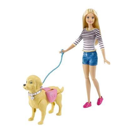 Dwj68 Barbie Ve Köpeği Tuvalet Eğitiminde