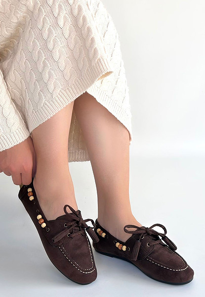 Elora Kahve Süet Babet