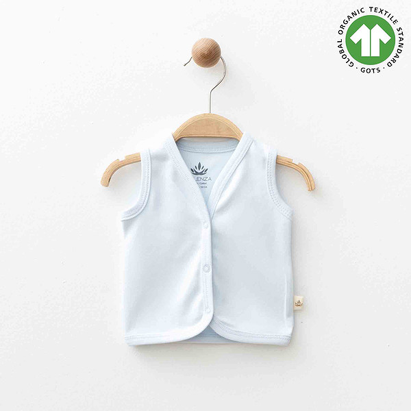 Eslenza Oganik Yelek 2088 Mavi