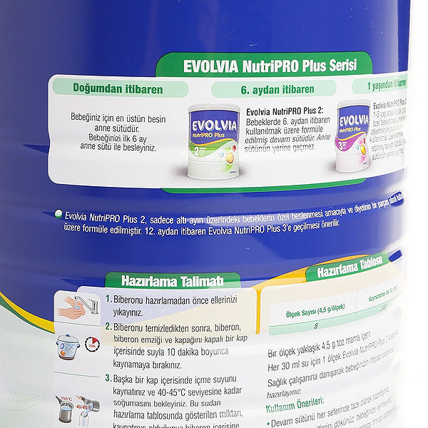 Evolvia Nutripro Plus Bebek Devam Sütü 2 800 Gr