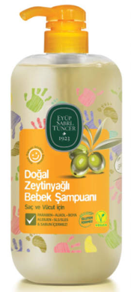 Eyüp Sabri Tuncer Doğal Zeytinyağlı Bebek Şampuanı 600 Ml