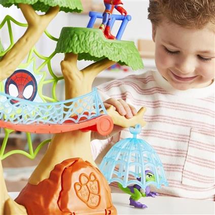 F9477 Spidey Ve İnanılmaz Arkadaşları - Dino Webs Ağaç Evi Set