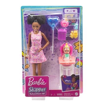 Fhy97 Barbie Bebek Bakıcısı Bebeği Ve Aksesuarları Oyun Seti
