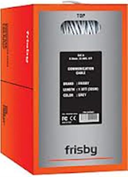 Frısby FR-Cat601 305MT 0.58MM 23Awg Cat6 Utp Kablo Gri