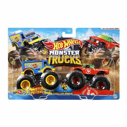 Fyj64 Hot Wheels Monster Trucks Güçlü İkili 1:64 Arabalar