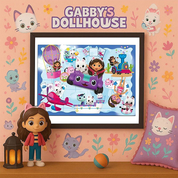 GB 714 Gabbys Dollhouse Puzzle 100 Prç
