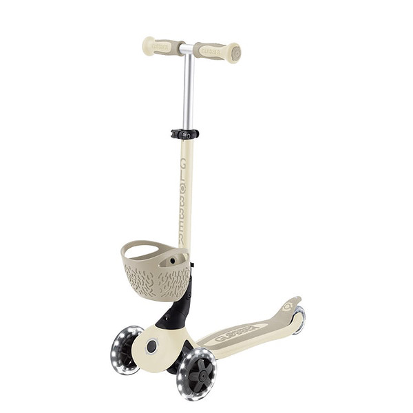 Globber Go Up Baby 360 Scooter (Işıklı) Koyu Bej