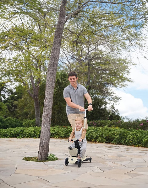 Globber Go Up Baby 360 Scooter (Işıklı) Koyu Bej