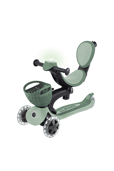 Globber Go Up Baby 360 Scooter (Işıklı) Zeytin Yeşili