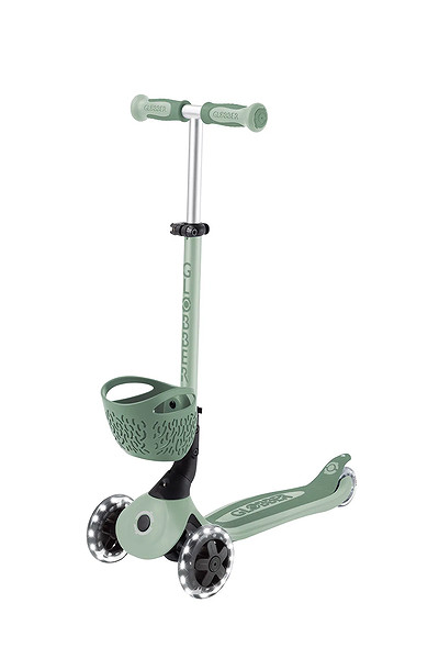 Globber Go Up Baby 360 Scooter (Işıklı) Zeytin Yeşili