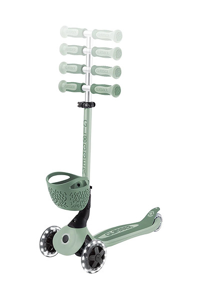 Globber Go Up Baby 360 Scooter (Işıklı) Zeytin Yeşili
