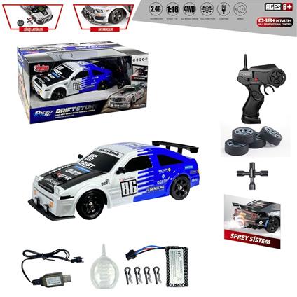 HB-SC16A07 Kumandalı  4X4 Drift Araba Işıklı Ve Buharlı 1:16 -Vardem