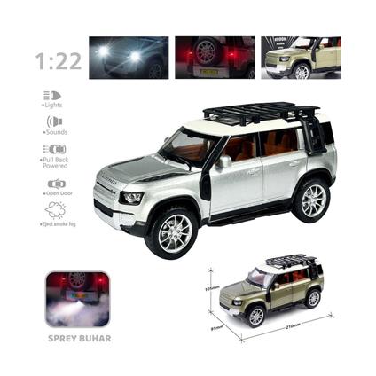 Hcl-510A Çek Bırak 1:22 Sesli Ve Işıklı Buharlı DF Metal Jeep
