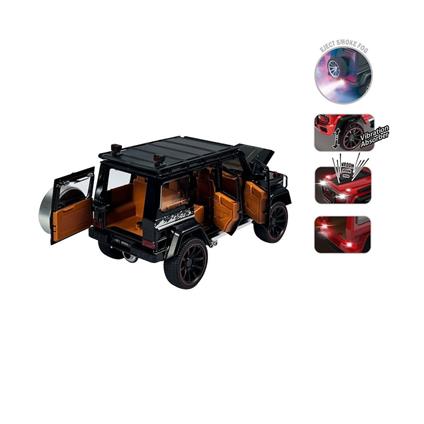 Hcl-801P Çek Bırak 1:22 Sesli Ve Işıklı Buhar Çıkartan Metal Jeep -Vardem