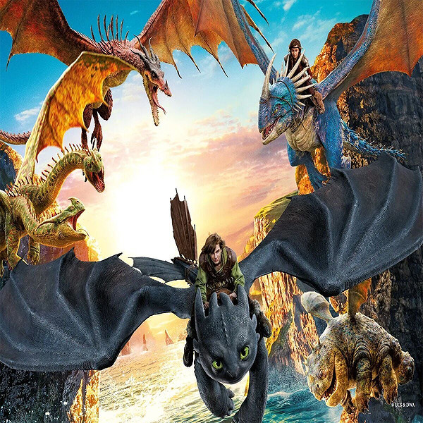 HD 714 How TO Traın Your Dragon Puzzle 100 Prç