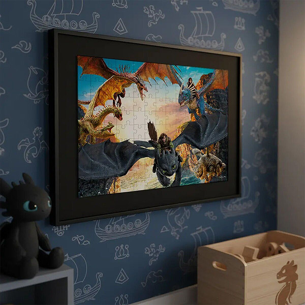 HD 714 How TO Traın Your Dragon Puzzle 100 Prç