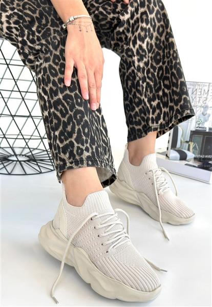 Henta Bej Triko Bağcıklı Spor Ayakkabı