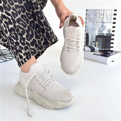 Henta Bej Triko Bağcıklı Spor Ayakkabı