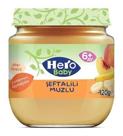 Hero Baby Şeftalili Muzlu Kavanoz Mama 120 Gr