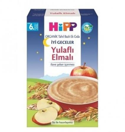 Hipp Organik İyi Geceler Sütlü Yulaflı Elmalı Tahıl Bazlı Ek Gıda 250 Gr