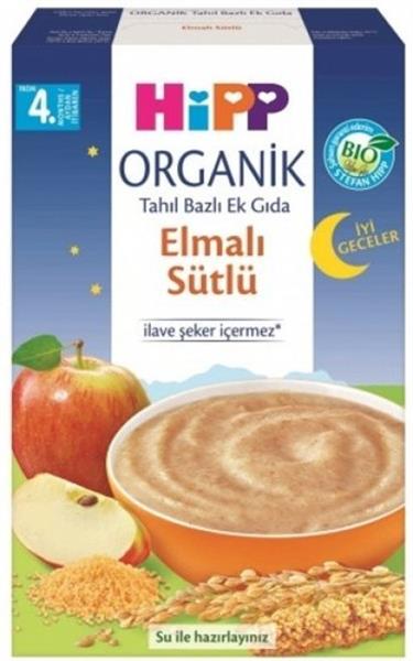 Hipp Organik İyi Geceler Elmalı Sütlü Tahıl Bazlı Ek Gıda 250 Gr