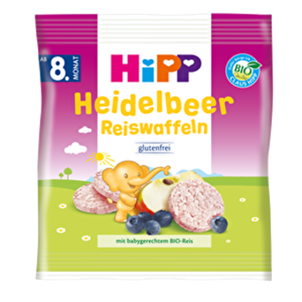 Hipp Organik Yabanmersinli Pirinçli Bebek Gofreti 30 Gr