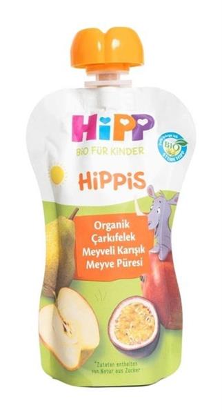 Hipp Organik Çarkıfelek Meyveli Karışık Meyve Püresi 100 Gr