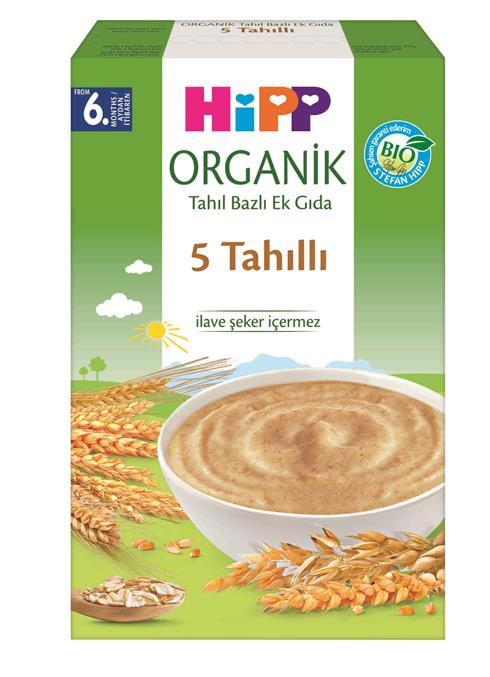 Hipp Organik 5 Tahıllı Tahıl Bazlı Kaşık Maması 200 Gr
