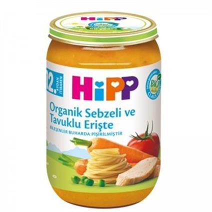 Hipp Organik Sebzeli Tavuklu Erişte 220 Gr