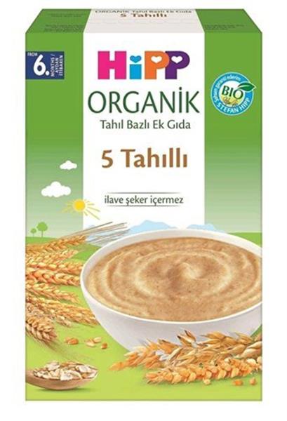 Hipp Organik 5 Tahıllı Tahıl Bazlı Kaşık Maması 200 Gr