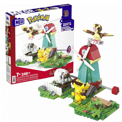 Hkt21 Mega™ Pokémon™ Countryside Windmill - Yel Değirmeni Kasabası Seti 240 Parça +7 Yaş