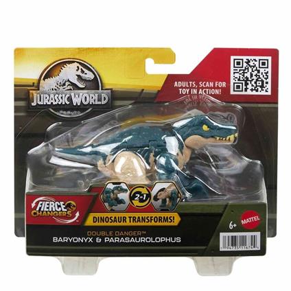 Hlp05 Jurassic World Değişim Serisi - Çifte Tehlike Dinozor Figürleri